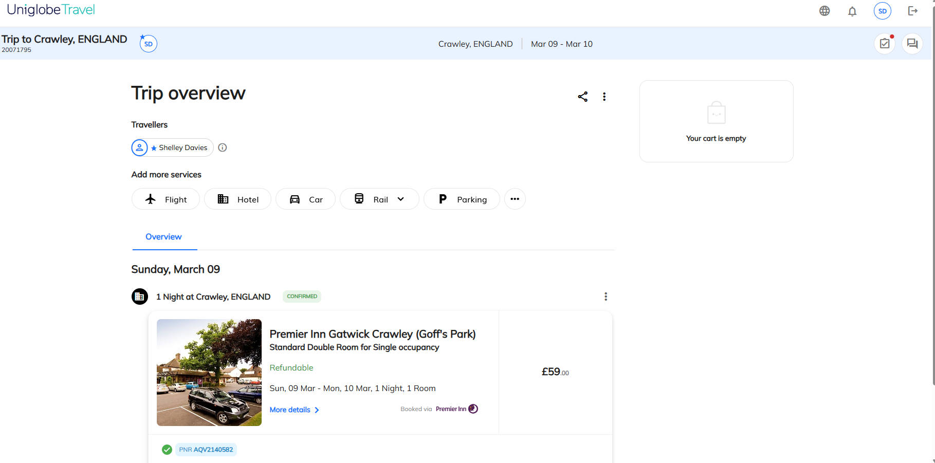 booking confirmed screenshot-hotel