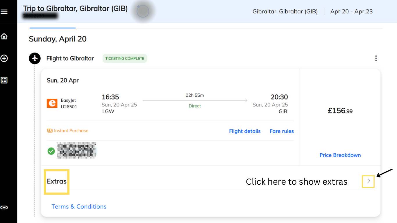 How to add a bag to a low-cost booking (1)